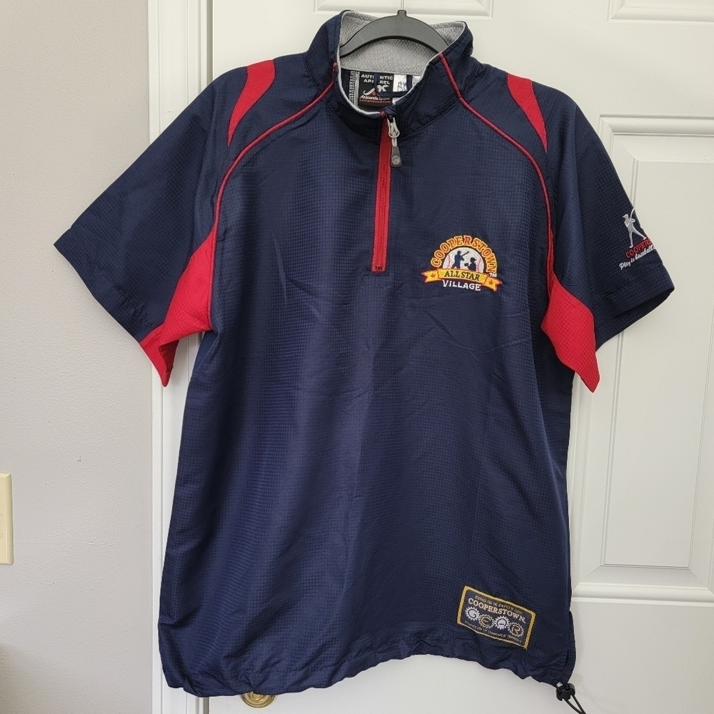 Anaconda Sports Cooperstown All Star Village Baseball Blue Short Sleeve Shirt S